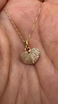 Huella corazón mini